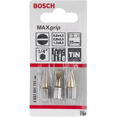 Ensemble de 3 embouts Bosch Max Grip - 4.5-8mm, 25mm - Publicité Ensemble de 3 embouts Bosch Max Grip - 4.5-8mm, 25mm - Publicité