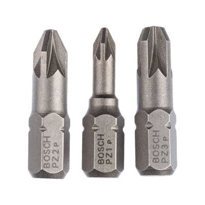 Bosch 2607001753 Schrauberbit-Set - PZ1 PZ2 PZ3 - Schrauberbits-Set Bosch 2607001753 Schrauberbit-Set - PZ1 PZ2 PZ3 - Schrauberbits-Set