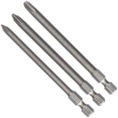 Bosch Screwdriver Bit Set - PH1, PH2, PH3, 89mm - Durable Bosch Screwdriver Bit Set - PH1, PH2, PH3, 89mm - Durable