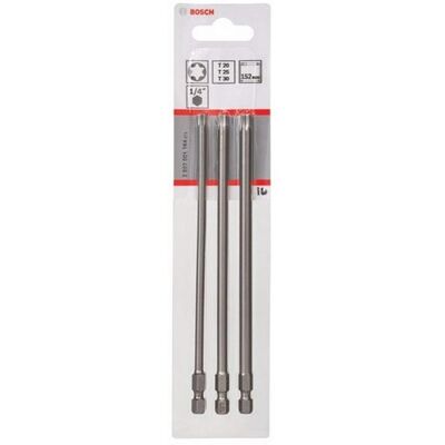 Bosch 3-delars Extra-Hard skruvmejselset - T20, T25, T30 Bosch 3-delars Extra-Hard skruvmejselset - T20, T25, T30