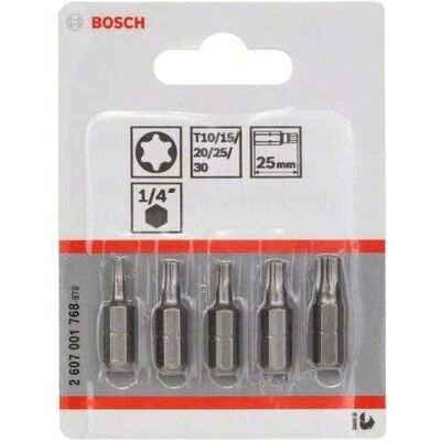 Conjunto de Bits Bosch T10 T15 T20 T25 T30 - Extra Duro Conjunto de Bits Bosch T10 T15 T20 T25 T30 - Extra Duro