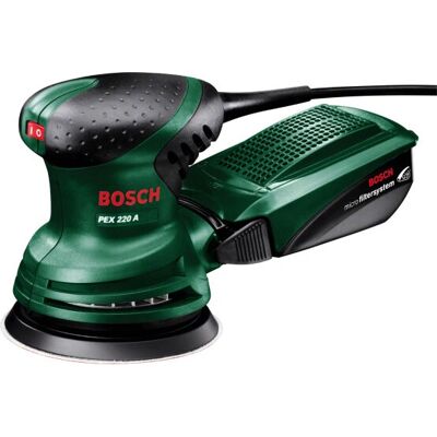 Bosch PEX 220 A Lixadeira orbital - Microfiltro, 24.000 OPM Bosch PEX 220 A Lixadeira orbital - Microfiltro, 24.000 OPM