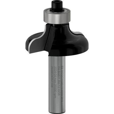 Fresa profilatrice Bosch - 8mm innesto, R1 4,8mm, D 31,8mm, L 12,4mm, Modello 2608628357 Fresa profilatrice Bosch - 8mm innesto, R1 4,8mm, D 31,8mm, L 12,4mm, Modello 2608628357