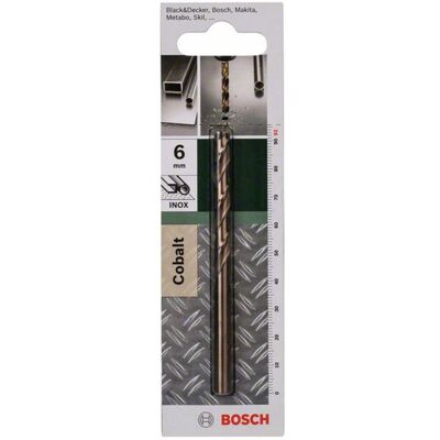 Perceuse à spirale HSS-Cobalt Bosch 6mm - Outil de forage - Publicité Perceuse à spirale HSS-Cobalt Bosch 6mm - Outil de forage - Publicité