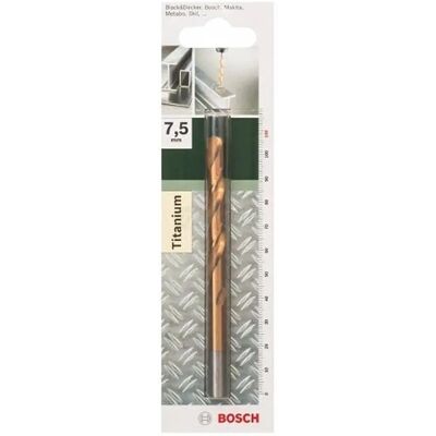 Bosch Modell 2609255104 Metallbohrer - 7,5mm, 109mm, TiN-beschichtet Bosch Modell 2609255104 Metallbohrer - 7,5mm, 109mm, TiN-beschichtet
