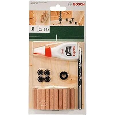 Bosch Zubehör-Set - 32 Stück, Holz, Tiefenanschlag Bosch Zubehör-Set - 32 Stück, Holz, Tiefenanschlag