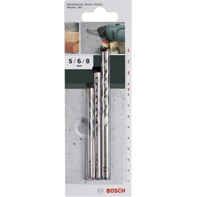 Bosch 2609255416 Hartmetall-Betondrillensatz - 3 Stück Bosch 2609255416 Hartmetall-Betondrillensatz - 3 Stück