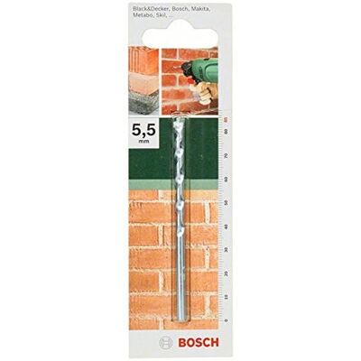 Bosch 2609255424 Foret en carbure pour pierre - 5,5mm x 85mm - Publicité Bosch 2609255424 Foret en carbure pour pierre - 5,5mm x 85mm - Publicité