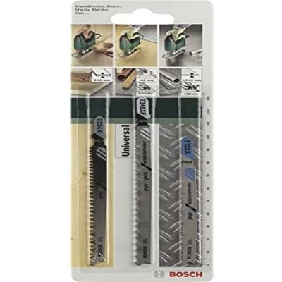 Bosch 3er Sägeblätter Set Progressor T - Sägeblätter für Metall und Holz Bosch 3er Sägeblätter Set Progressor T - Sägeblätter für Metall und Holz