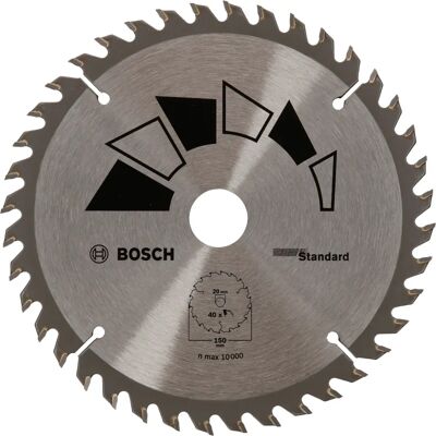 Bosch 2609256807 Kreissägeblatt - 40 Zähne - Hartmetall - 150mm Bosch 2609256807 Kreissägeblatt - 40 Zähne - Hartmetall - 150mm