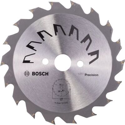 Bosch 2609256852 Lame de scie circulaire - Carbure, 15cm, 18 Dents - Lame de scie circulaire - Publicité Bosch 2609256852 Lame de scie circulaire - Carbure, 15cm, 18 Dents - Lame de scie circulaire - Publicité