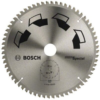 Bosch 2609256895 Lama di sega circolare - Carburo 235x30mm - 64 denti Bosch 2609256895 Lama di sega circolare - Carburo 235x30mm - 64 denti