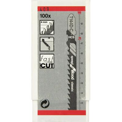 Bosch T 144 D-C Stichsägeblätter - 100 St Bosch T 144 D-C Stichsägeblätter - 100 St