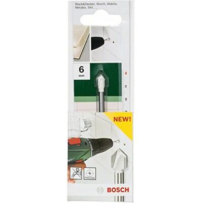 Bosch Modell 2609255580 - Fliesendübel - 6mm, 80mm - Präzise Pilot & Diamantkante Bosch Modell 2609255580 - Fliesendübel - 6mm, 80mm - Präzise Pilot & Diamantkante