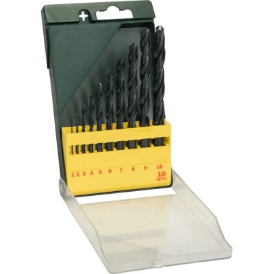 Bosch 2607019442 Set di 10 Punte - 10mm, 10 pezzi - Trapani per metallo Bosch 2607019442 Set di 10 Punte - 10mm, 10 pezzi - Trapani per metallo