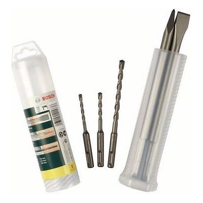 Bosch 2607019455 Set di punte in carburo e scalpelli - Kit trapani Bosch 2607019455 Set di punte in carburo e scalpelli - Kit trapani