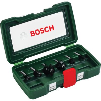 Set di 6 frese Bosch - Carburo di alta qualità per fresatura precisa Set di 6 frese Bosch - Carburo di alta qualità per fresatura precisa