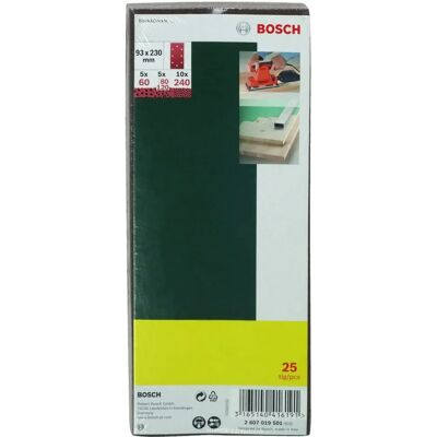 Bosch 2607019501 Schleifblätter-Set - 25 Stück Bosch 2607019501 Schleifblätter-Set - 25 Stück