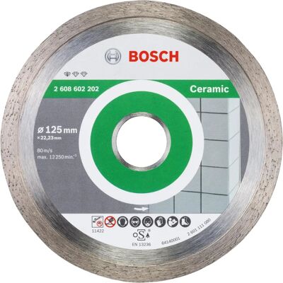 Bosch diamantkapskiva 125x22,23x1,6 mm för keramik Bosch diamantkapskiva 125x22,23x1,6 mm för keramik
