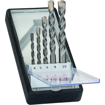 Mèches Bosch Argent CYL-3 - Pack de 5, 4-10 mm Mèches Bosch Argent CYL-3 - Pack de 5, 4-10 mm