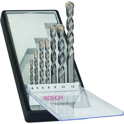 Bosch - Conjunto de brocas de carbeto para concreto - 7 peças Bosch - Conjunto de brocas de carbeto para concreto - 7 peças