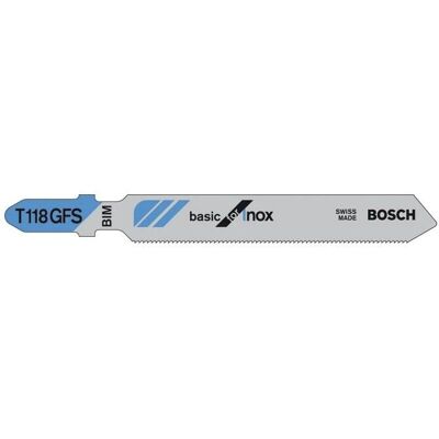 Bosch T 118 GFS - Lame de scie sauteuse pour inox - Publicité Bosch T 118 GFS - Lame de scie sauteuse pour inox - Publicité