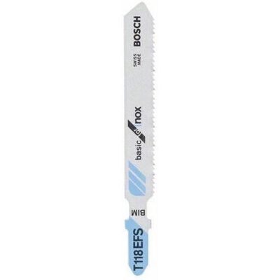Bosch T118Efs Stainless Steel Saw Blade - 83mm, 1.4mm Pitch Bosch T118Efs Stainless Steel Saw Blade - 83mm, 1.4mm Pitch