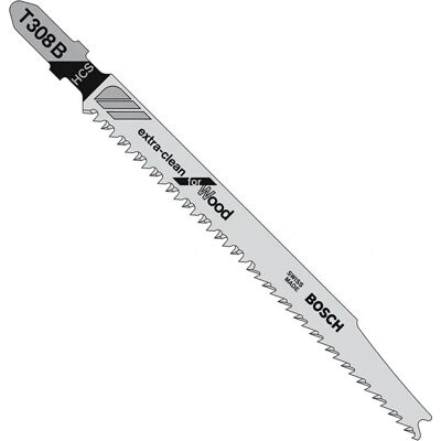 Bosch T 308 B Stichsägeblatt - Weichholz, 5 Stück Bosch T 308 B Stichsägeblatt - Weichholz, 5 Stück