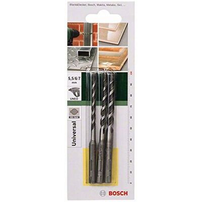 Bosch Accessories 3-Piece SDS Quick Multi-Purpose Drill Set Bosch Accessories 3-Piece SDS Quick Multi-Purpose Drill Set