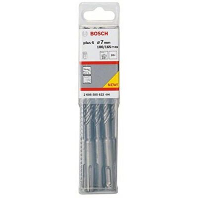 Bosch SDS-plus-5 Bohrer - 10er-Pack - 7 mm/160 mm Bosch SDS-plus-5 Bohrer - 10er-Pack - 7 mm/160 mm