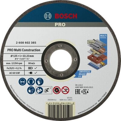 Bosch Model 2608602385 - Multi Material Cutting Disc Bosch Model 2608602385 - Multi Material Cutting Disc