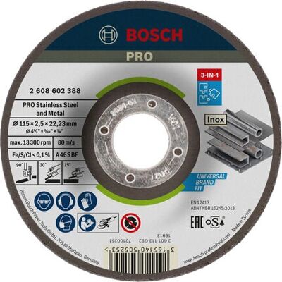 Bosch A 46 S BF 115mm Hochwertiger Metalltrennscheibe Bosch A 46 S BF 115mm Hochwertiger Metalltrennscheibe