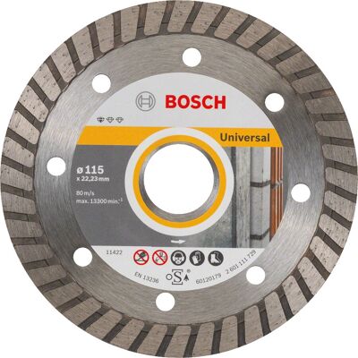 Disco de corte de diamante turbo Bosch 2608602393 - Accesorio para amoladora Disco de corte de diamante turbo Bosch 2608602393 - Accesorio para amoladora