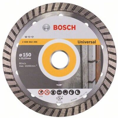 Bosch 2608602395 Diamantschneidscheibe 150x22 Turbo Universell Bosch 2608602395 Diamantschneidscheibe 150x22 Turbo Universell