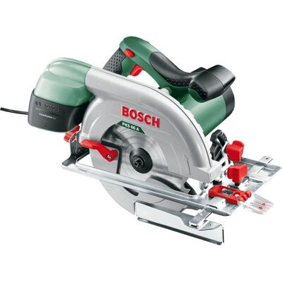 Bosch PKS 66 A Circular Saw - Ergonomic, 1600W, 19cm, Black/Green Bosch PKS 66 A Circular Saw - Ergonomic, 1600W, 19cm, Black/Green