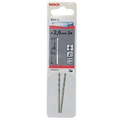 Bosch BOS-2608585910 Mèche - 2,6 mm, 57 mm, Noir - Publicité Bosch BOS-2608585910 Mèche - 2,6 mm, 57 mm, Noir - Publicité