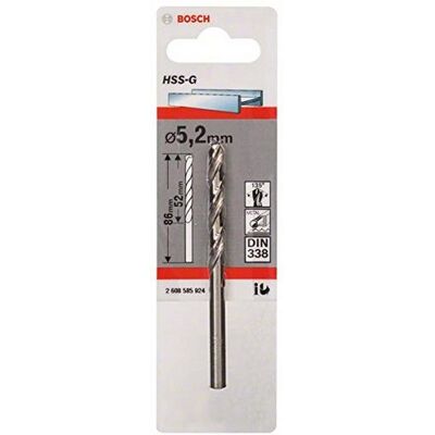 Bosch Modell 2608585924 Hochpräzises HSS Spiralbohrer - Stahl Bosch Modell 2608585924 Hochpräzises HSS Spiralbohrer - Stahl