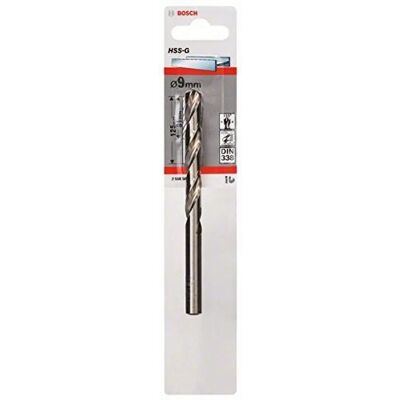 Bosch 2608585934 Broca de Metal HSS DIN 338 - 9mm x 81mm x 125mm Bosch 2608585934 Broca de Metal HSS DIN 338 - 9mm x 81mm x 125mm