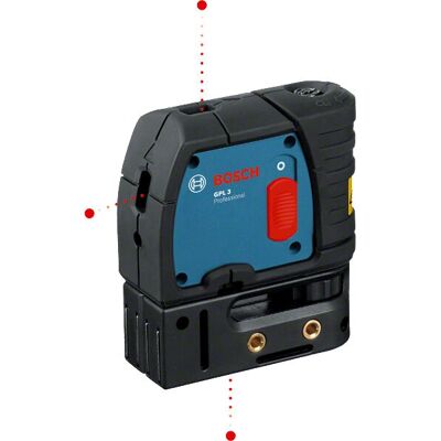 Niveau laser Bosch GPL 3 - Portée 30 m, Auto-nivellement, 3 points Niveau laser Bosch GPL 3 - Portée 30 m, Auto-nivellement, 3 points