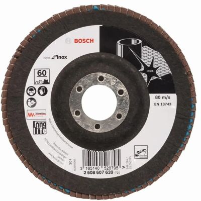 Disques abrasifs Bosch - X581 - 125mm, 22,23mm, 60 grain - Disque abrasif - Publicité Disques abrasifs Bosch - X581 - 125mm, 22,23mm, 60 grain - Disque abrasif - Publicité