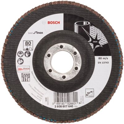 Bosch Pro N377 Multi Material Reinigingsschijf - 125mm, K80, Roestvrij staal Bosch Pro N377 Multi Material Reinigingsschijf - 125mm, K80, Roestvrij staal