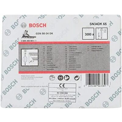 Bosch Clous en bande SN34DK 65mm - Intérieur Bois - Publicité Bosch Clous en bande SN34DK 65mm - Intérieur Bois - Publicité