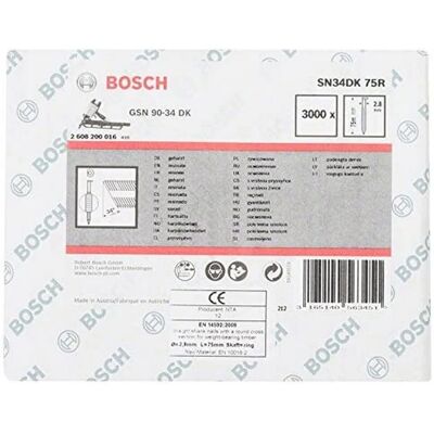 Bosch Modèle SN34DK 75R - Clous - Publicité Bosch Modèle SN34DK 75R - Clous - Publicité