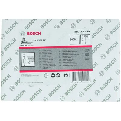 Bosch SN21RK Cynkowane gwoździe z okrągłą główką - 75mm Bosch SN21RK Cynkowane gwoździe z okrągłą główką - 75mm