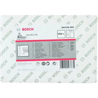 Clous Bosch SN21RK 80G - Construction intérieure bois - Publicité Clous Bosch SN21RK 80G - Construction intérieure bois - Publicité