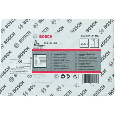 Wkręty Bosch SN21RK 90RHG - Prace w drewnie wewnątrz - Opakowanie 2500 Wkręty Bosch SN21RK 90RHG - Prace w drewnie wewnątrz - Opakowanie 2500