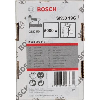 Clavos SK50 con Recubrimiento de Zinc - 19mm - Pack de 5000 Clavos SK50 con Recubrimiento de Zinc - 19mm - Pack de 5000