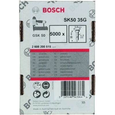 Bosch Accesorios - Clavos y grapas SK50 - 35mm - Zincado Bosch Accesorios - Clavos y grapas SK50 - 35mm - Zincado