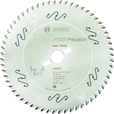 Bosch 2608642112 Lama di sega circolare - Microteq - 250mm Bosch 2608642112 Lama di sega circolare - Microteq - 250mm