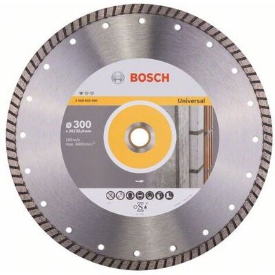 Bosch 2608602586 Circular Saw Blade - 30 cm Diameter - Universal Turbo Cutting Bosch 2608602586 Circular Saw Blade - 30 cm Diameter - Universal Turbo Cutting